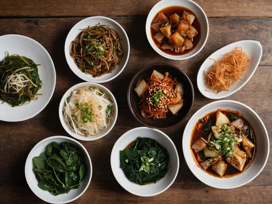 반찬이 깔린 한 상
